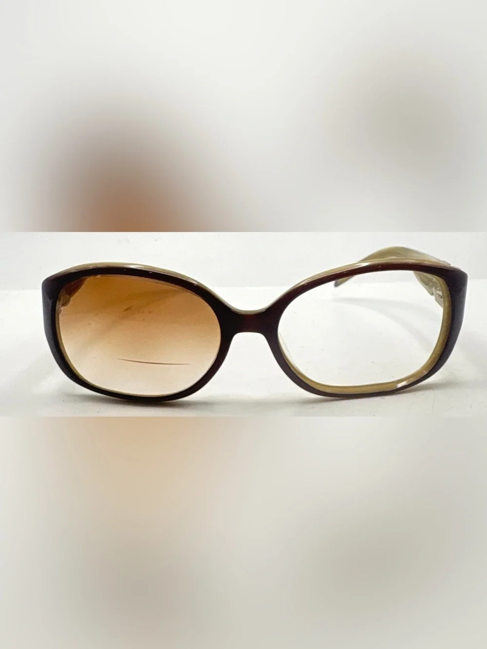Adrienne Vittadini AV5055S Brown Oval Sunglasses Frames Only